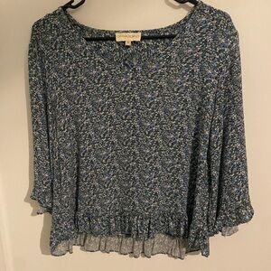 Cynthia Rowley Ditsy Floral Blouse